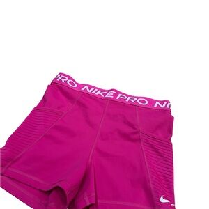 Nike Pink Fuchsia Pro Athletic Shorts
